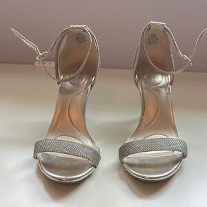 Bandolino Silver Stiletto Heels for Special Occasions